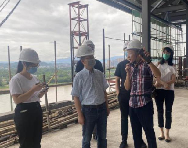 新利体育集团向导赴锦江嘉州宾馆视察施工 刷新项目